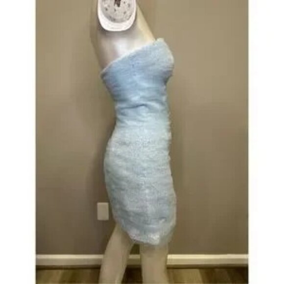 NWT Atelier Prabal Gurung Irma Sequin High-Low Mini Dress Blue Size 2 $3955 - Picture 14 of 14